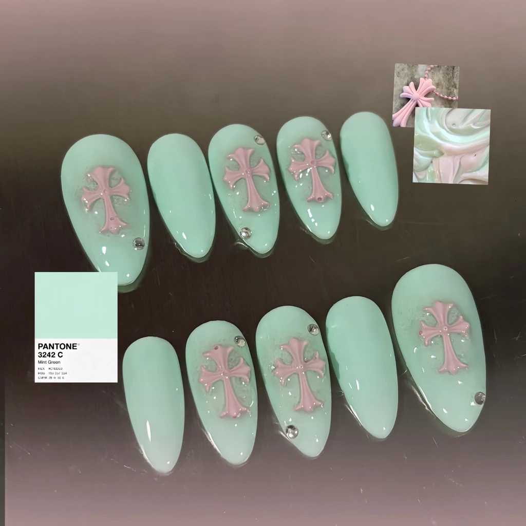soft gothic nail ♡ เล็บเจลโคมฮาร์ท ฮิตมากก (มีหลายแบบ)