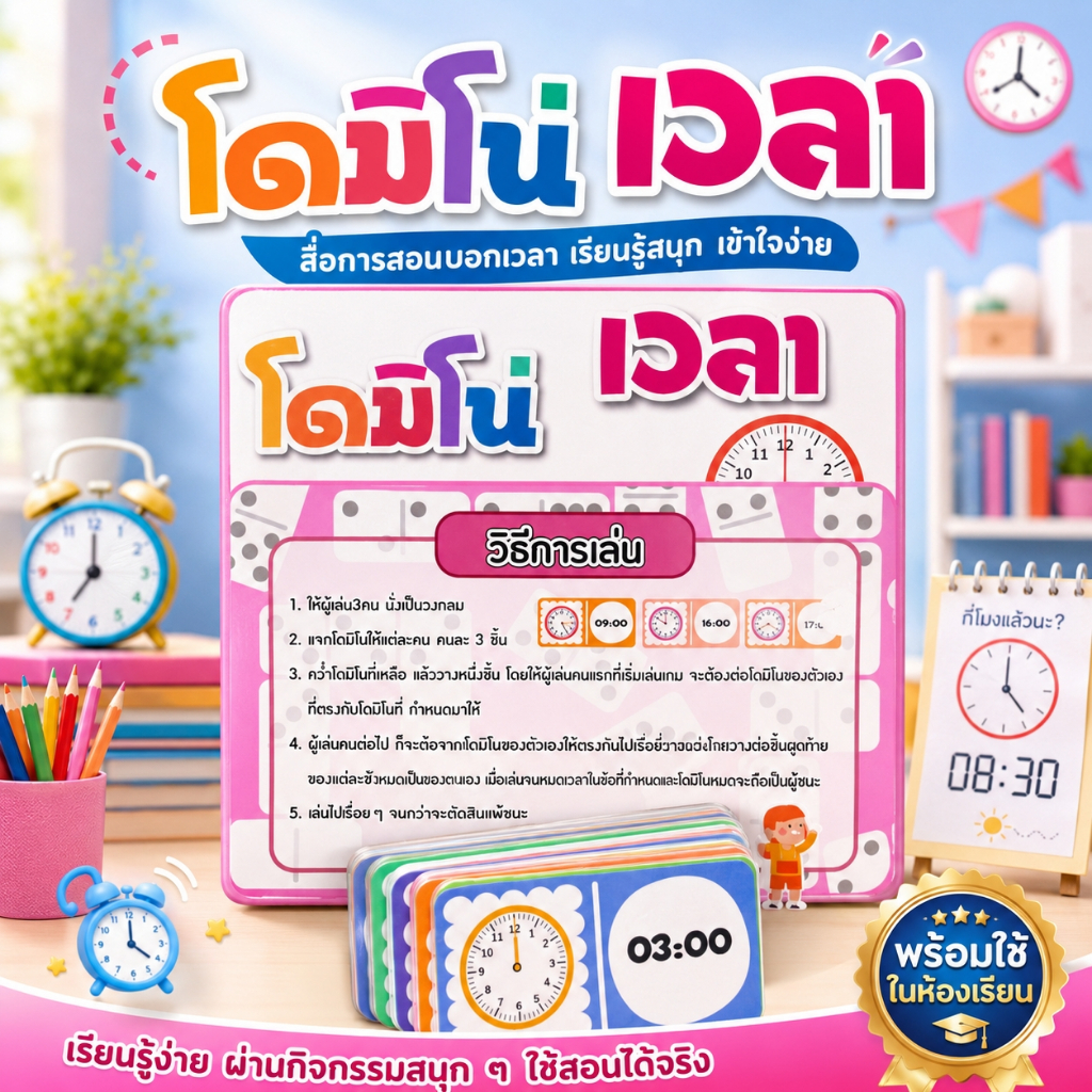 สื่อการสอนโดมิโน่เวลา