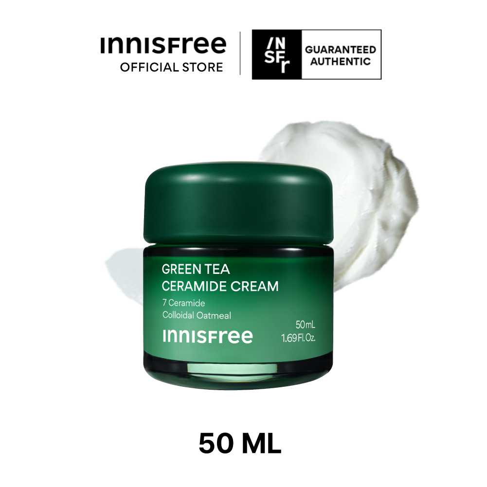 Innisfree Green Tea Ceramide Cream 50mL อินนิสฟรี กรีนที เซรามาย ครีม 50มล.