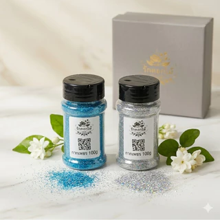 ผงกากเพชร 100กรัม/ขวด 13สี ผงกากเพชรละเอียด เนื้อนาโน ละเอียด ประกายระยิบระยับ สำหรับแต่งเล็บหรือDIY
