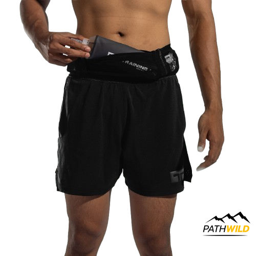 Training Lab TL PEAK MEN'S TRAIL SHORTS (26120) กางเกงวิ่งเทรลสำหรับผู้ชายรุ่น TL PEAK เก็บของเยอะ ด้านหลังใส่ไม้โพล