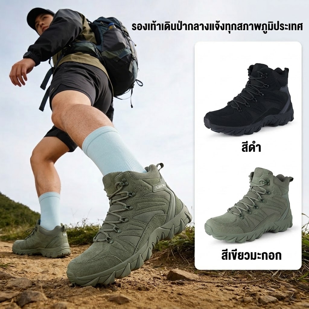 รองเท้าบูทผู้ชาย ไซส์ใหญ่ 39-45 สไตล์เกาหลี แฟชั่น รองเท้าหนังหุ้มข้อ ทรงสวย พร้อมส่ง