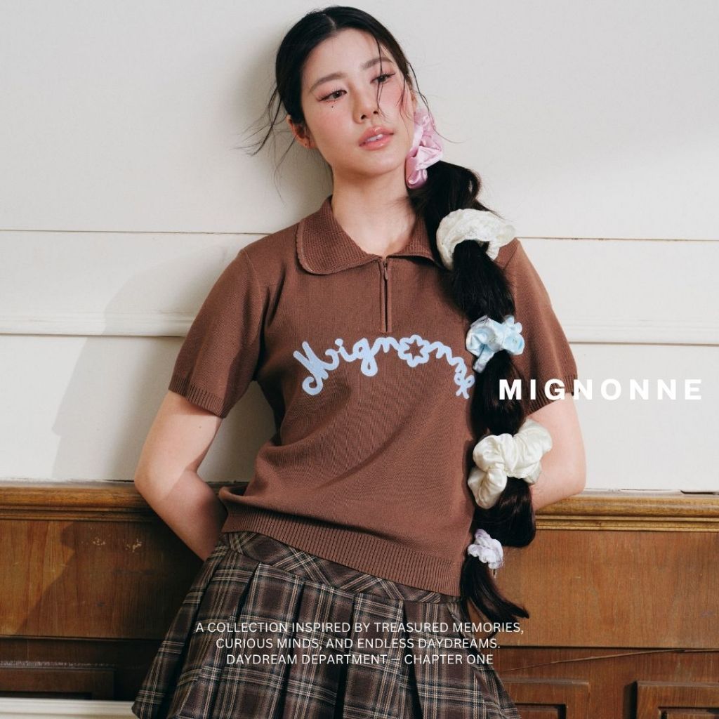 La Mignonne (One size) Claire Knit Polo เสื้อใส่เที่ยว ใส่ทำงาน ที่หยิบมาใส่วันไหนก็รอด ใส่แล้วดูคลีน