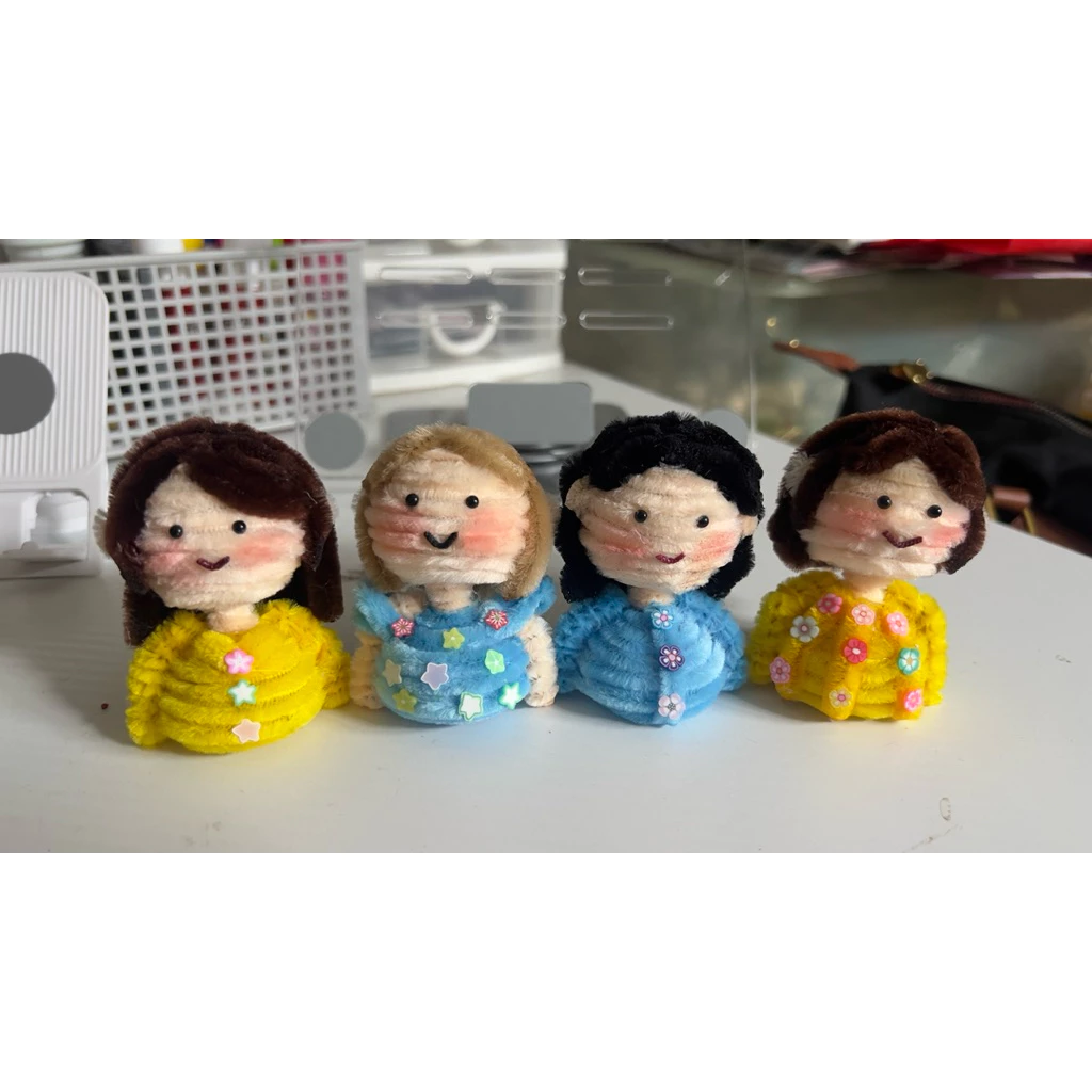พร้อมส่งเซตหัวตุ๊กตาคุณแม่คุณยายเซต6ชิ้นทำจากลวดกำมะหยี่ราคา319บาท thumbnail 3