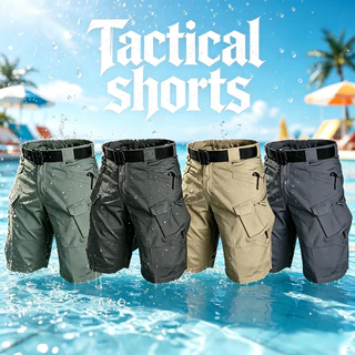 【COD】ix7กางเกงขาสั้นผู้ชาย กางเกงขาสั้นสินค้าทางยุทธวิธีกันน้ำ Mens Shorts ทนทาน ไม่ย้วย ไม่ย่น