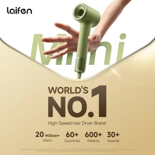 Laifen Mini High-Speed Hair Dryer ไดร์เป่าผมพกพา | น้ำหนักเบา | แห้งเร็วภายใน 1นาที | เหมาะกับสายท่องเที่ยว | ไดร์เป่าผม