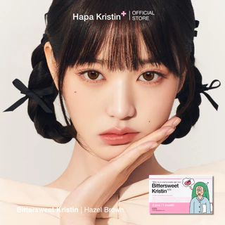 HapaKristin คอนแทคเลนส์ รายเดือน รุ่น Bittersweet Kristin สี Hazel Brown (2pcs/box) มีค่าสายตา Contact Lens