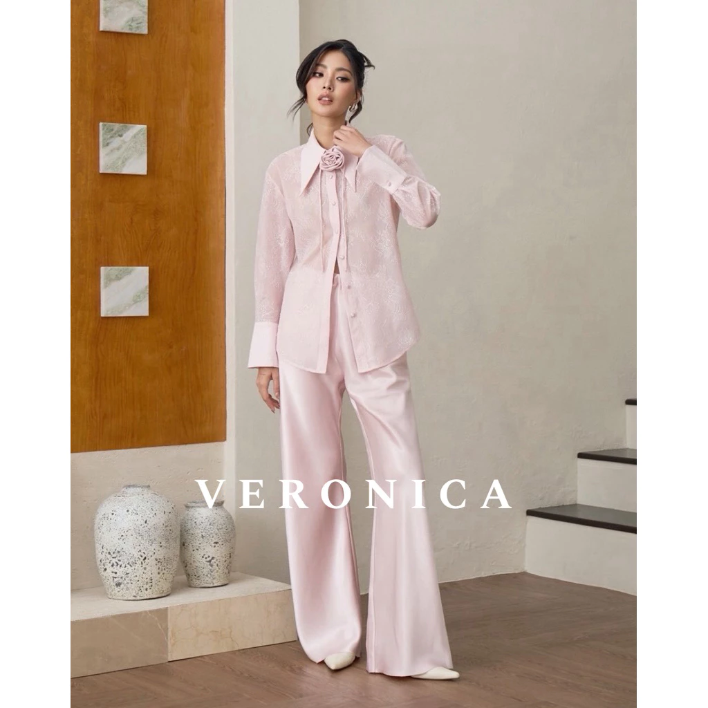 Edition.AtelierBKK - Veronica Lace Shirt / Satin Trousers (สินค้าจำหน่ายแยกชิ้น)