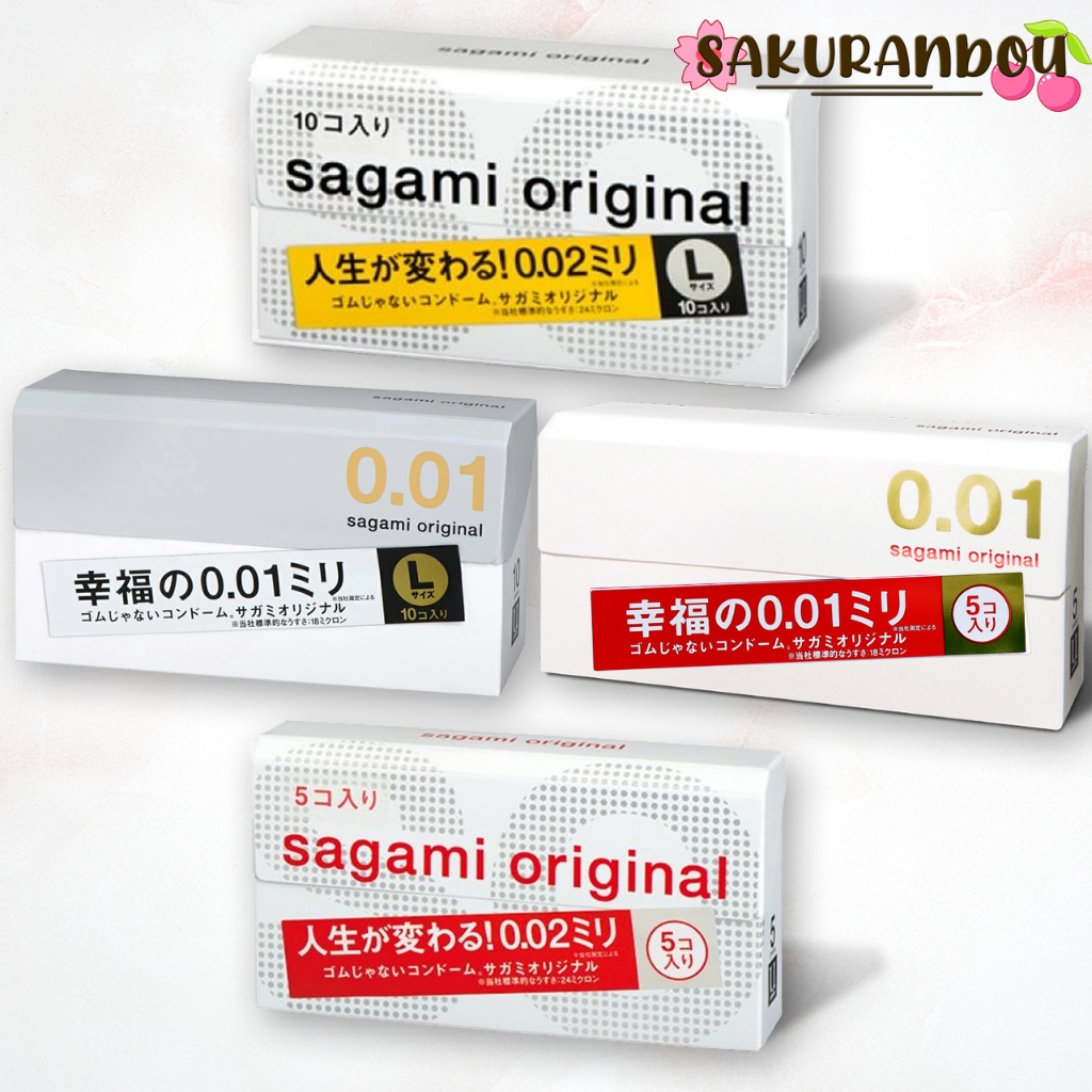 ถุงยางอนามัย Sagami Original สินค้าพร้อมส่ง❢ ความหนา 0.01 0.02 ซากามิ  ของแท้ นำเข้าจากญี่ปุ่น