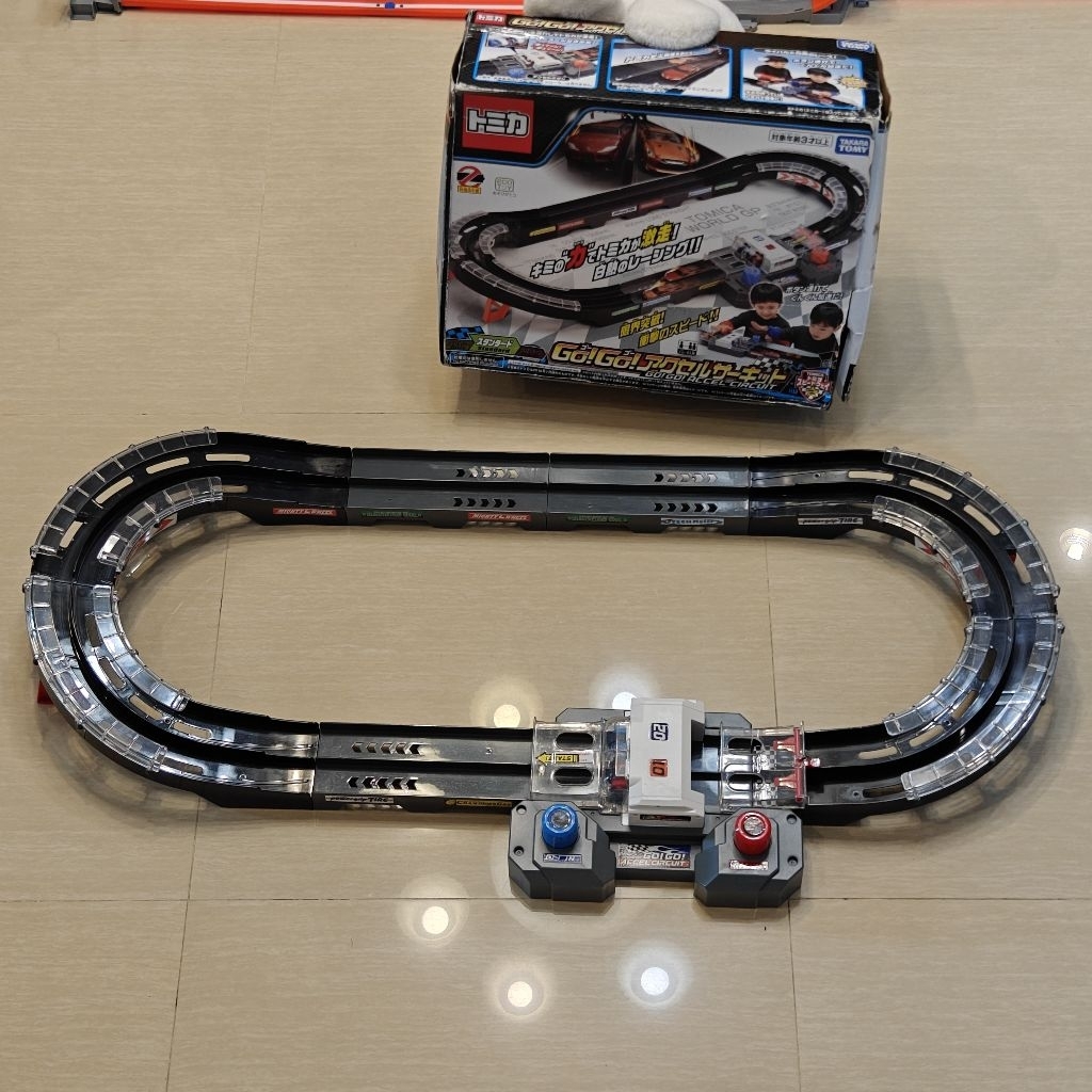Tomica Speedway GO! GO! Accelerator Circuit รางโทมิก้า รางรถแข่งโทมิก้าแบบใช้มือปั๊ม มือสอง