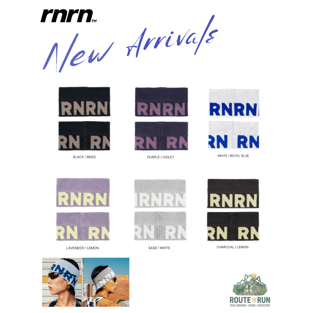 พร้อมส่ง white✨RNRN HEAD BAND ผ้าคาดผมสำหรับออกกำลังกาย