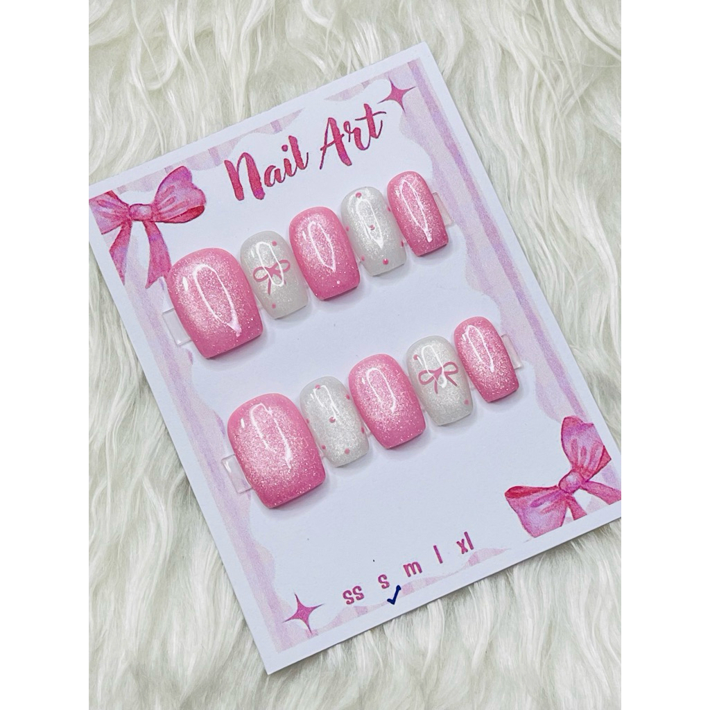 พร้อมส่ง ✅ เหลี่ยมสั้น สั้นกุดเล็บเจลแท้ 100% ฟรีกาว+ตะใบ