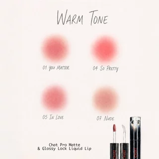 [ส่งทันที] ลิปแมทกระจกน้องฉัตร CHAT Pro Matte & Glossy Lock Liquid Lip