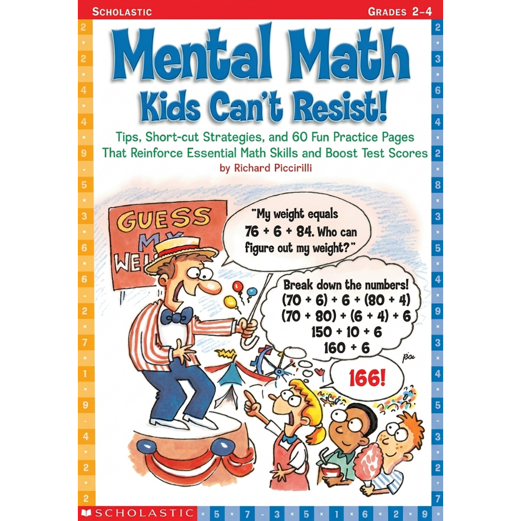 Mental Math Kids Can't Resist คู่มือ-แบบฝึกหัดคิดเลขเร็วโดยใช้ Mental Math อนุบาล-ป.4 (ภาษาอังกฤษ)