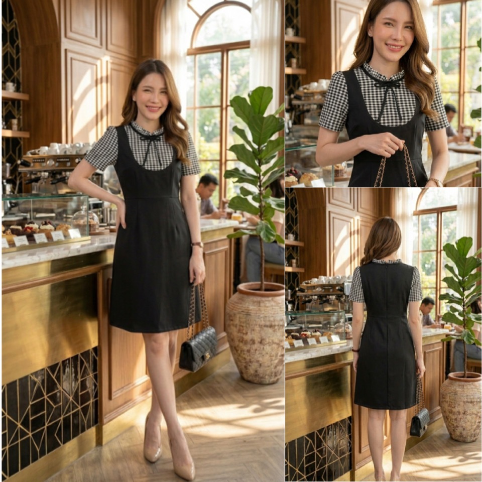 Dress By Papid เดรสทำงาน เดรสแฟชั่น รหัส660