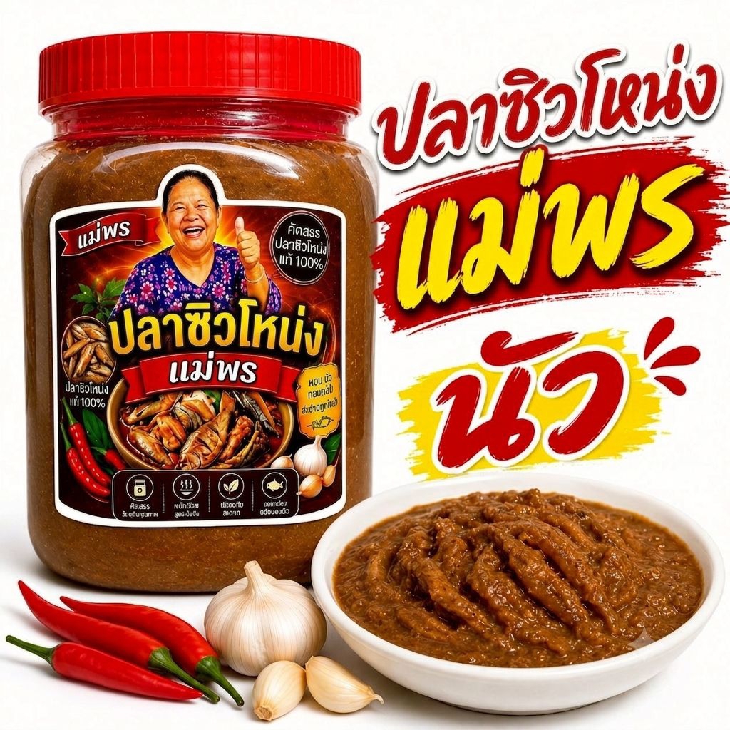 ปลาร้าปลาซิวแม่พร หอมนัวสไตล์บ้านนา