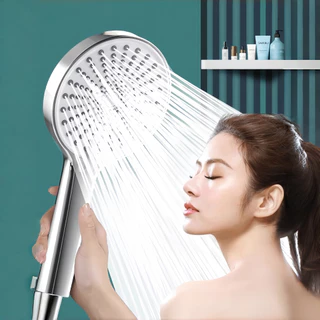 BONIU ฝักบัวอาบน้ำปรับระดับน้ำได้ 5 ระดับ ฝักบัว ฝักบัวครบชุด พร้อมสาย ที่ล็อคติดผนัง ฝักบัวแรงดันสูง