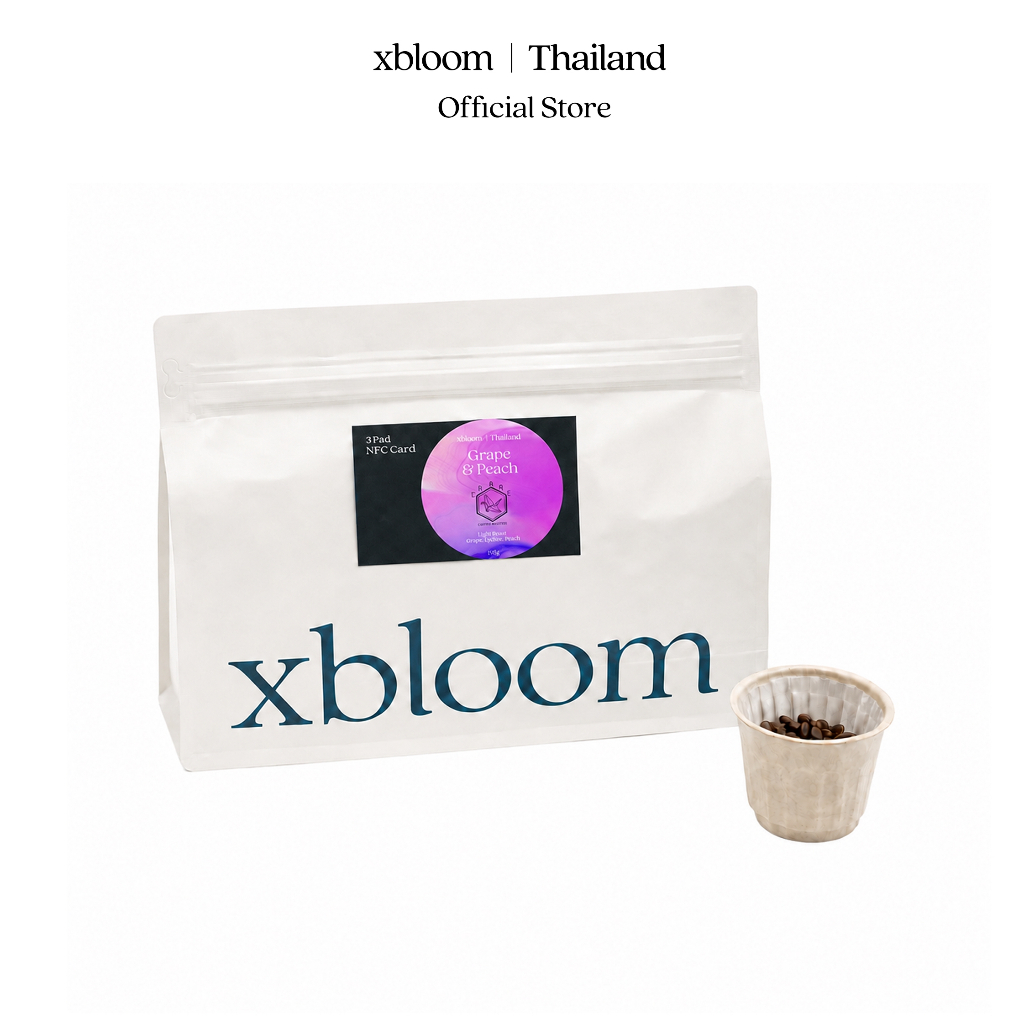 [Clearance Sales] xPod Crane Grape & Peach (8 Pods) | เมล็ดกาแฟคั่วอ่อน จาก Colombia