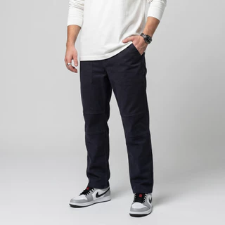 DAVIE JONES [BE FEARLESS] กางเกงยีนส์ผู้ชาย Straight Fit Jeans สีเทา น้ำเงิน กรม กรมเข้ม ดำ ES0005