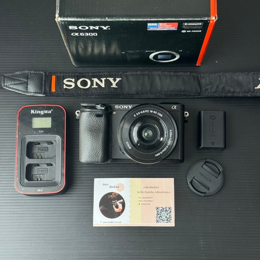 กล้องมือสองราคาถูก SONY A6300 พร้อมเลนส์ 16-50mm