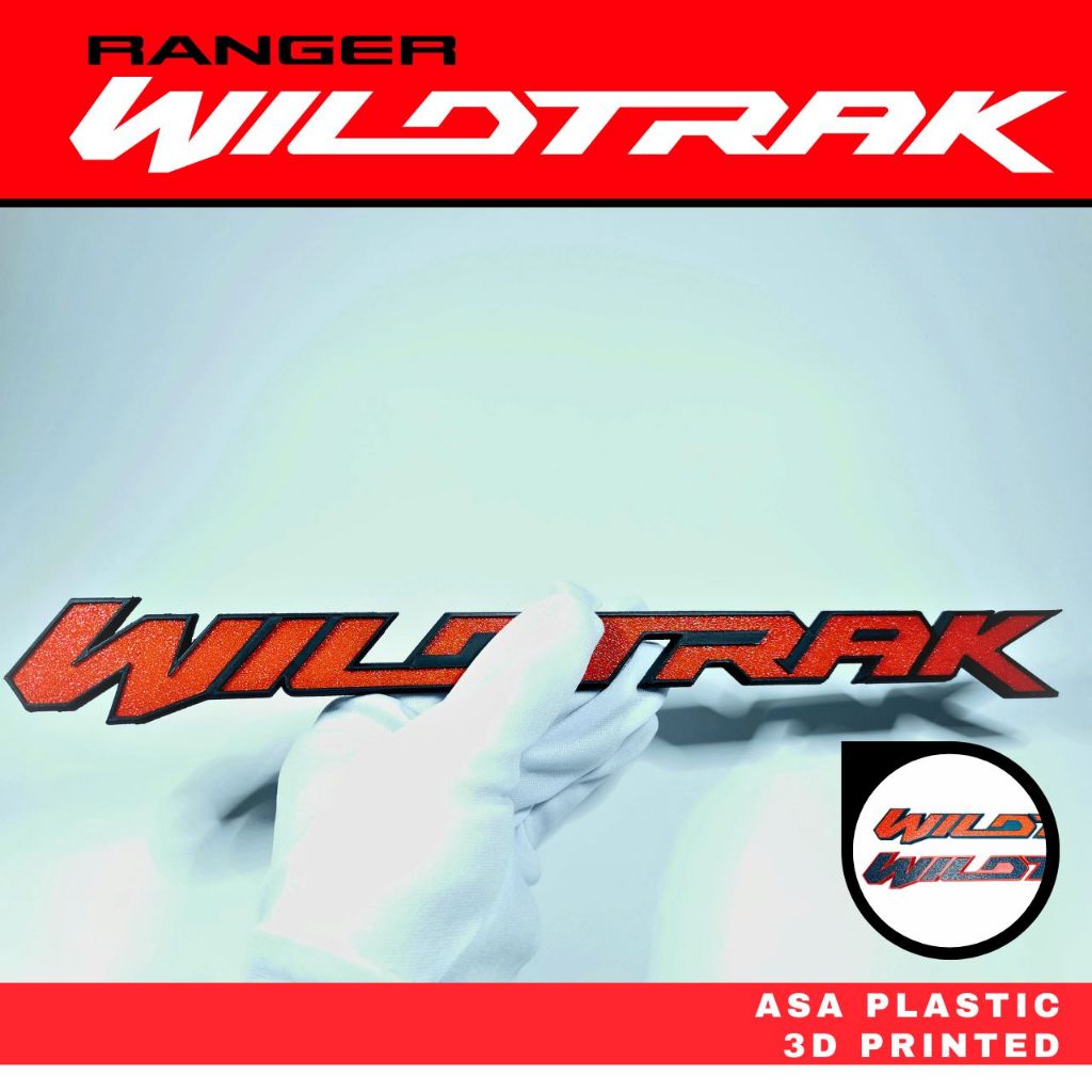 Logo - Wildtrak โลโก้ตัว (Ford Wildtrak) 32 cm