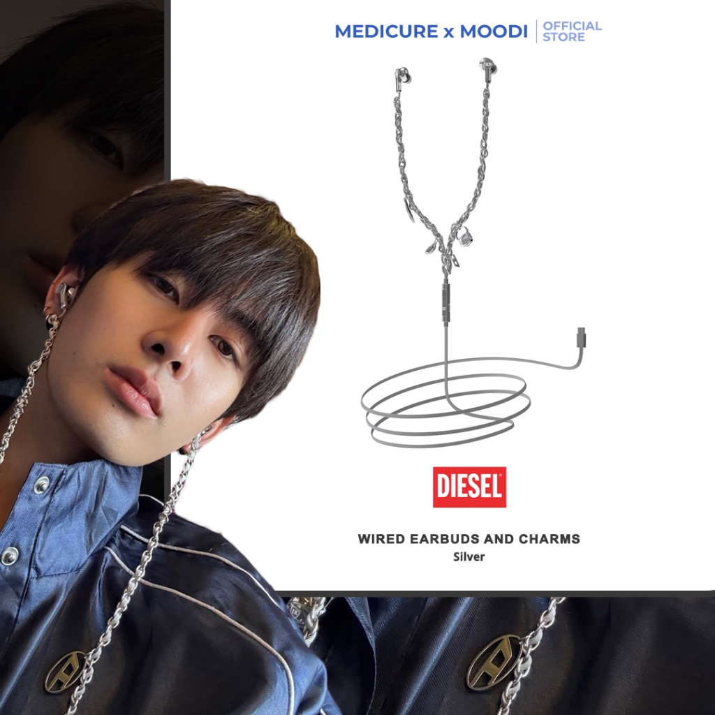 DIESEL Wired Earbuds and charms  | หูฟังดีเซล [Korea Diect]