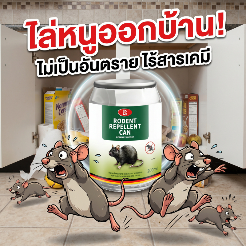 🐭วางปุ๊บใช้ได้ทันที ไล่หนูง่าย ๆ🐭ยาไล่หนู ไล่หนู เจลไล่หนู กระป๋องไล่หนูโค้ก ตายทั้งรัง ยาหนู ยากำจัดหนู