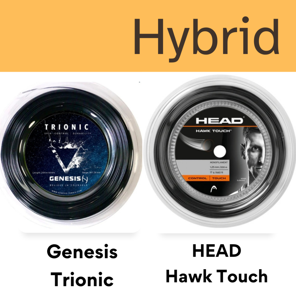 เอ็นเทนนิสไฮบริด Genesis Trionic / Hawk Touch (ตัดแบ่ง)