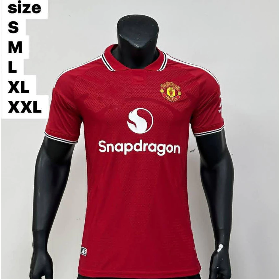 เสื้อบอลสโมสรรุ่นใหม่ล่าสุดปี 2026-2027 เกรด Player ทรงเข้ารูปผ้าทอระบายอากาศได้อย่างดีเนื้อผ้าดีเยี่ยมสินค้ามีพร้อมส่ง
