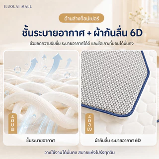 ที่นอนเมมโมรี่โฟม ท็อปเปอร์ Topper นุ่มสบาย รองรับสรีระ ระบายอากาศ 3/4/5/6ฟุต คอนโด วางทับที่นอนเดิมได้