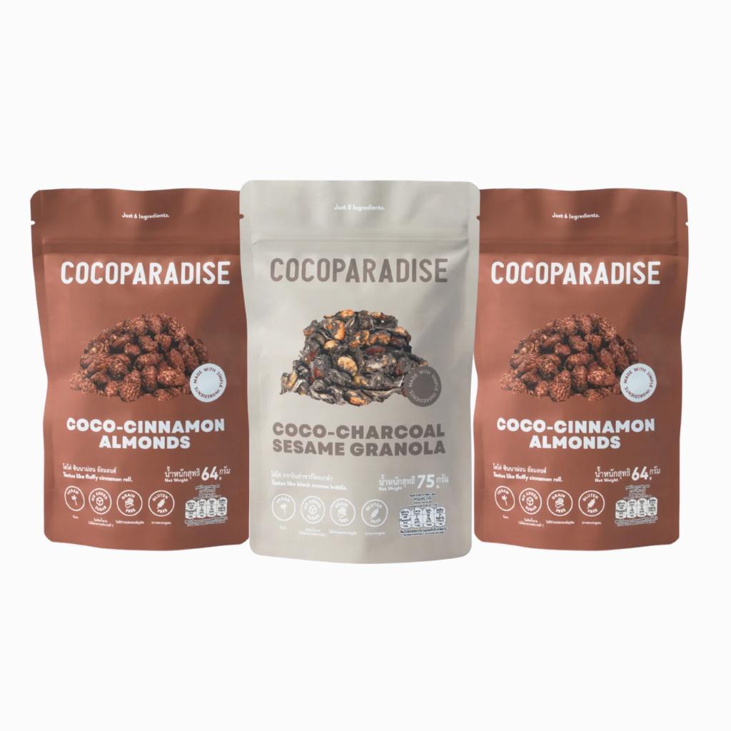 [PACK3] Keto Vegan Crunch Set โคโคพาราไดซ์ คีโต วีแกน เซต 3 ชิ้น