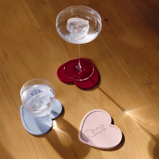 hako Silicone Heart Coaster Lucky Bunny [ 1 ชิ้นมี 2 ด้าน ]
