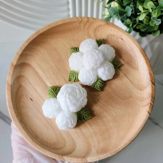 แม่พิมพ์ฟองดอง สำหรับทำขนม วุ้น เค้ก ช็อกโกแลต ขนมต่างๆ รูป พุ่มมะลิ6ดอก