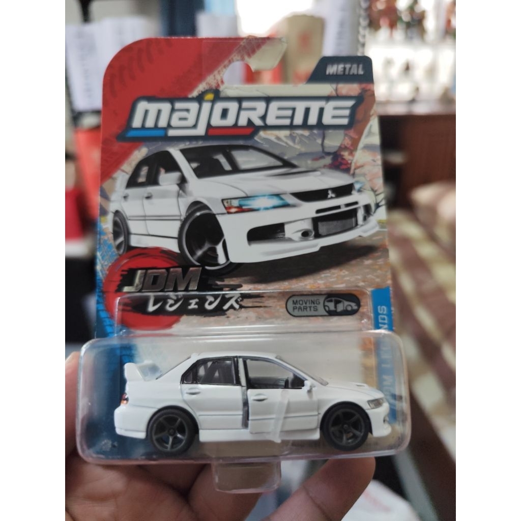 Marjorette JDM Legends Cars Mitsubishi Evolution 9 สีชาว 1:64