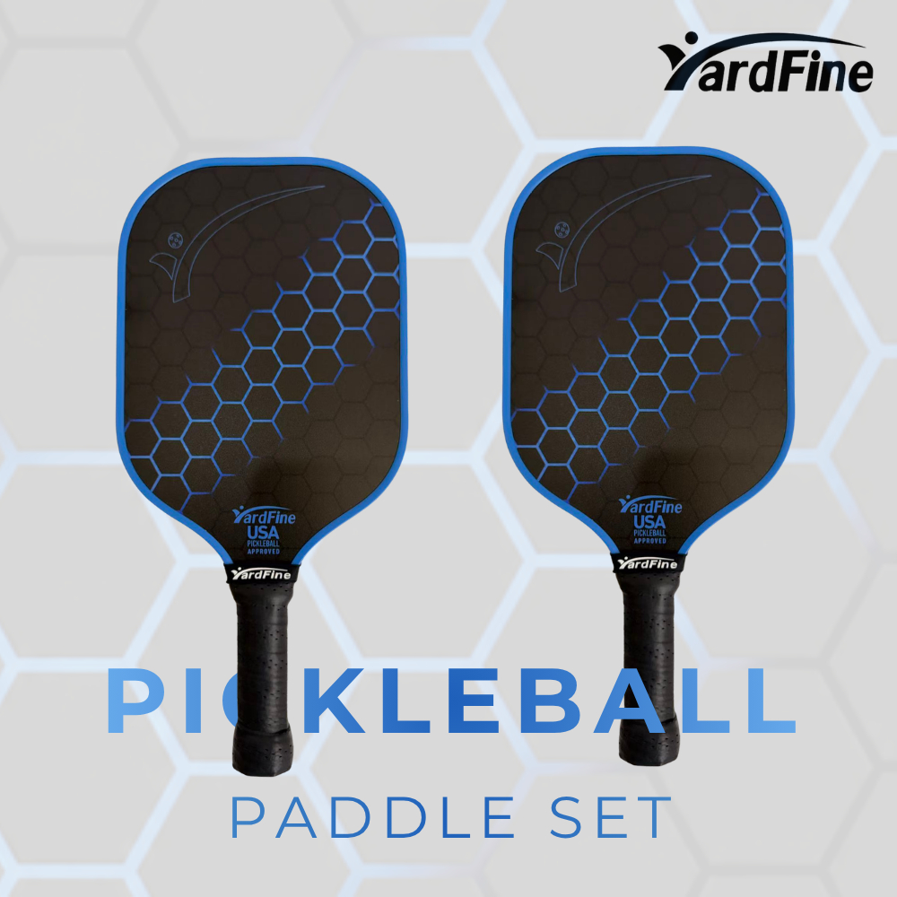 Pickleball Paddle ไม้พิคเคิลบอลคุณภาพดีจากแบรนด์ YARDFINE-YB10.5-02 ผิวหน้าไฟเบอร์กลาส หนา 10.5มม.