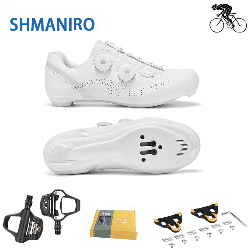 SHMANIRO  {Ship from Bangkok} รองเท้าปั่นจักรยาน รองเท้าคลิป ปรับสายพาดได้ นุ่มสบาย