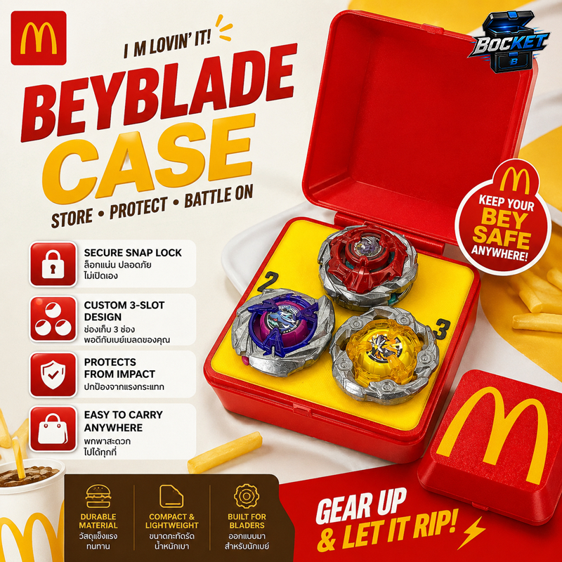 กล่องใส่เบย์เบลด Beyblade Case 3x3