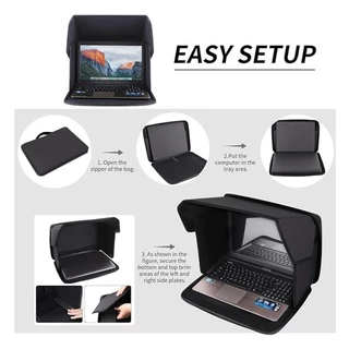 ที่บังแดดโน้ตบุ๊ก Laptop Sun Shade 14/16 นิ้ว ฮู้ดบังแสงจอ พับได้ พกพาง่าย ลดแสงสะท้อน ใช้กลางแจ้ง