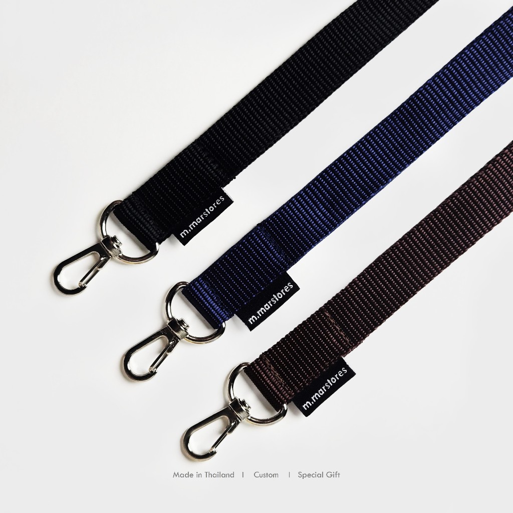 𝗦𝗧𝗥𝗔𝗣 𝟵𝟬 𝗰𝗺. [มีบริกาสกรีนชื่อ] สายคล้องคอยาว 90 cm. สำหรับห้อย