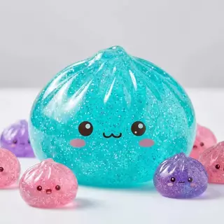 ของเล่นบีบคลายเครียด ซาลาเปากลิตเตอร์สกุชชี่ นุ่มเด้ง บีบสนุก ฟินสุดๆ BUn