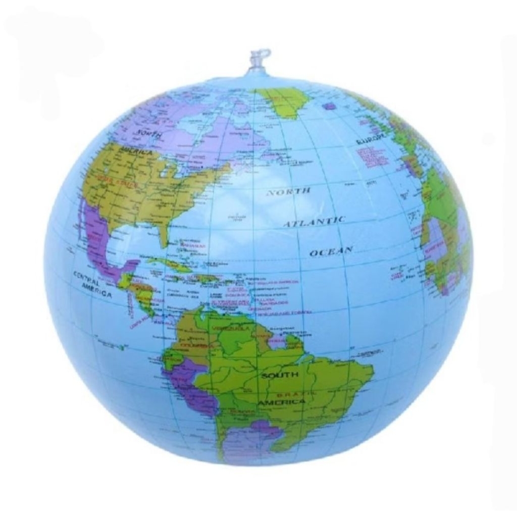 ลูกโลกเป่าลม 35 ซม. สื่อการเรียนการสอน globe earth ball 世界地图✨🥳🥳🥳