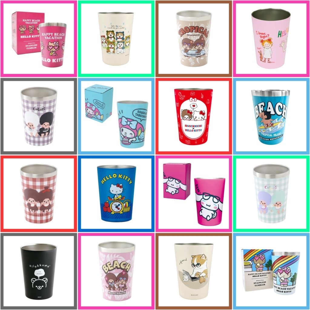 💖 แท้ 100% แก้วน้ำ เก็บร้อนเย็น 450 ml Sanrio Monchhichi COCO 💖 แก้ว 2WAY มอนชิ Stainless Tumbler