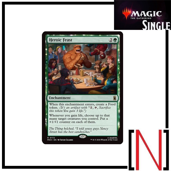 [MTG][Single][MSH] Heroic Feast ระดับ Rare [ภาษาอังกฤษ]