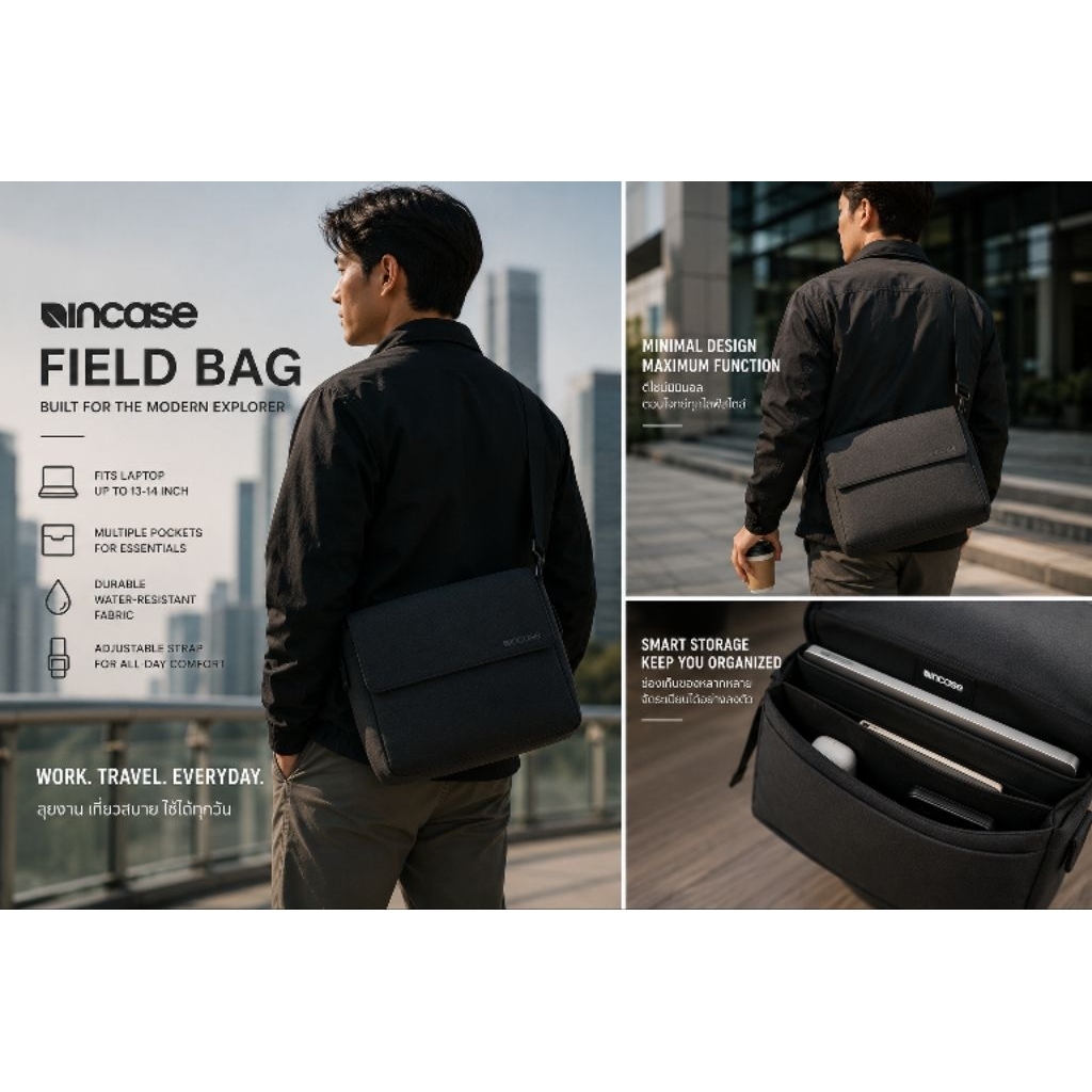ส่งต่อ Incase🌱 field bag ใส่ iPad ได้🔥