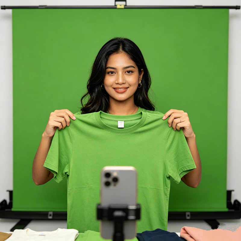ฉากหลัง ROLL UP GREEN SCREEN 150x200cm ฉากถ่ายรูป thumbnail 3
