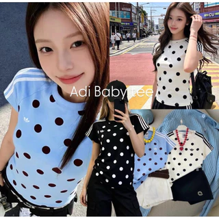 Adi polkadot babyteeเสื้อคอกลมแขนสั้นลายpolkadot รุ่นฮิตต งานตามหา