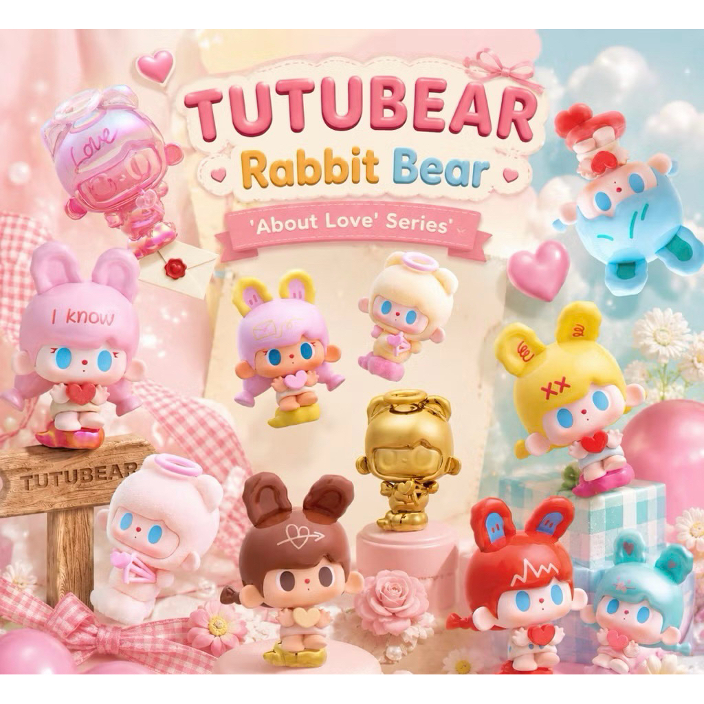 ( พร้อมส่ง ระบุตัว ) TUTUBEAR Rabbit Bear 'About Love' Series