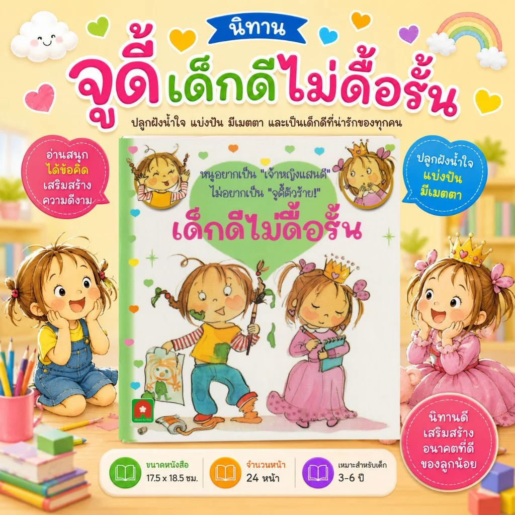 Aksara for kids หนังสือเด็ก นิทาน จูดี้ เด็กดี ไม่ดื้อรั้น