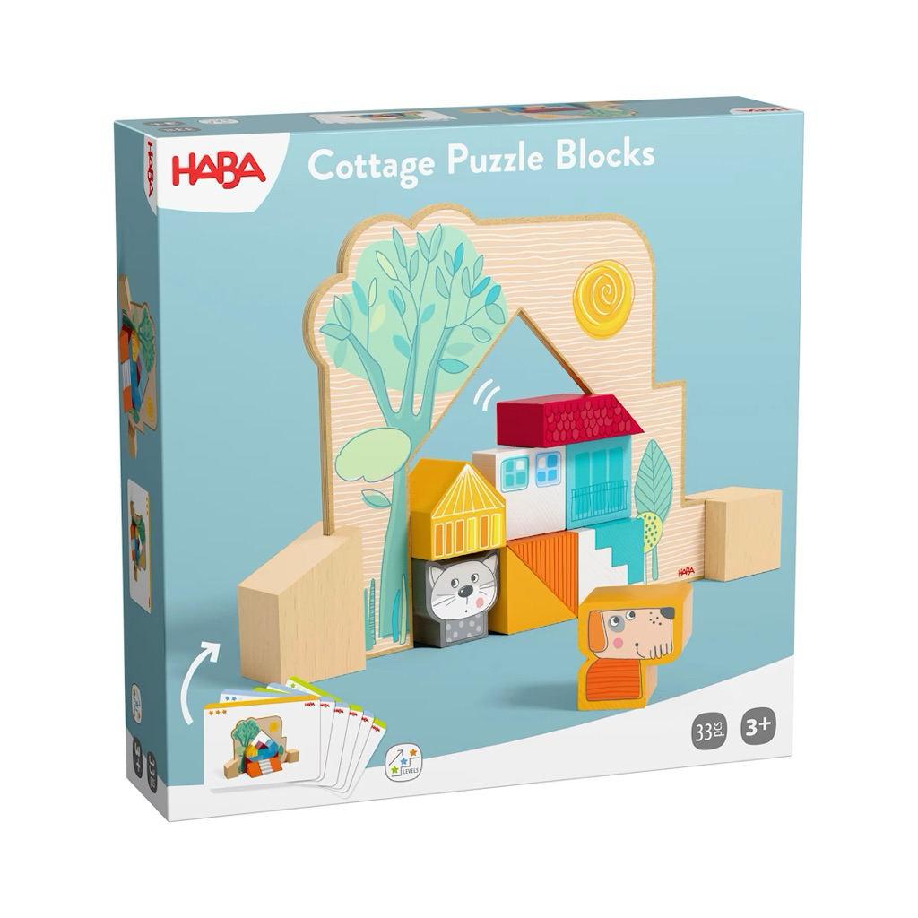 HABA  | Stacking & Arranging Game Cottage Puzzle Blocks พร้อมส่ง