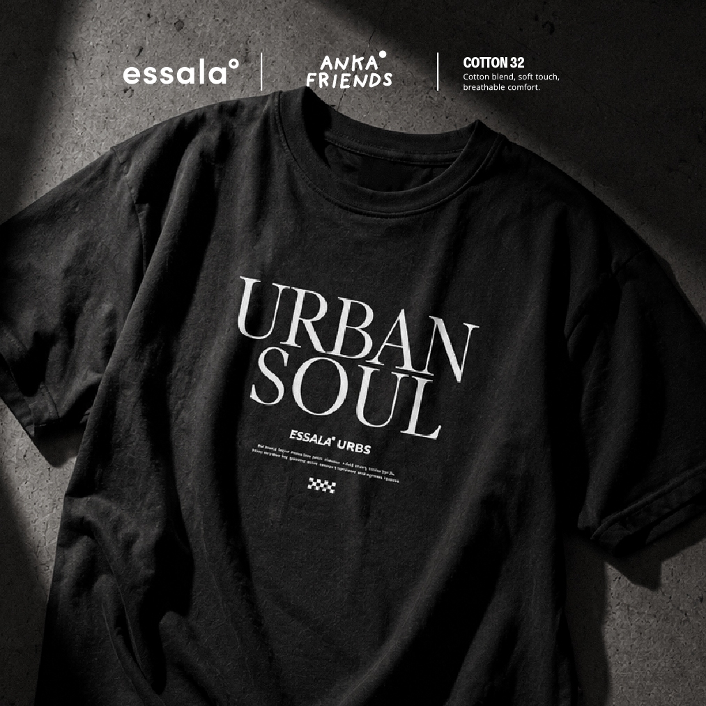 เสื้อยืดคอกลม Cotton 100% Essala Urbansoul Collection